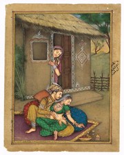 Painting Of Mughal King in