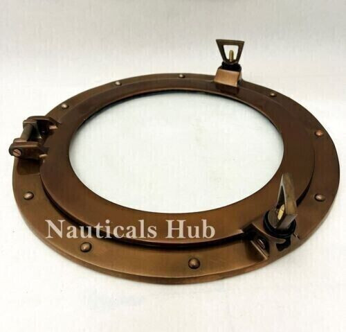 Transparent glass round - round, port