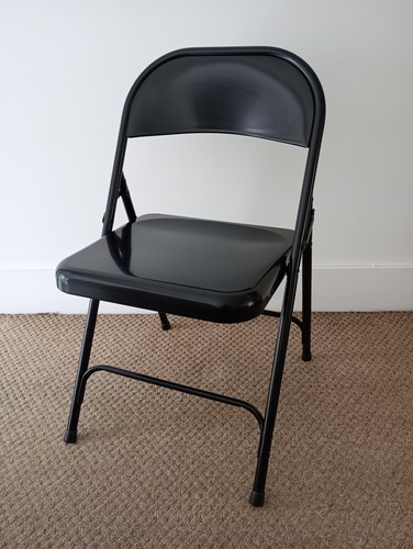 Black metal folding - black,
