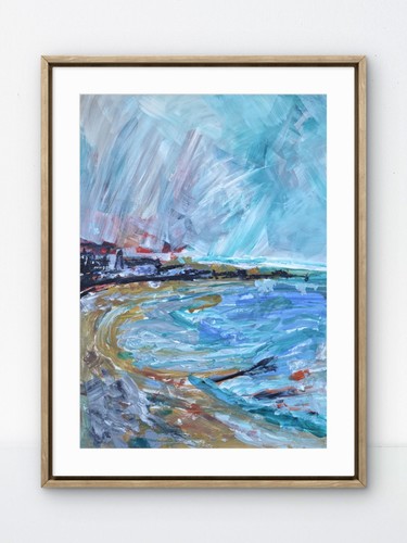 Original abstract seascape - original,