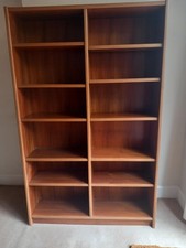 TALL VINTAGE DANISH TEAK SHELVES BOOKCASE UP DENMARK 