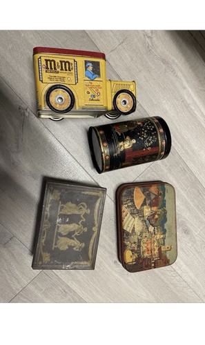 Antique tins vintage - tins,