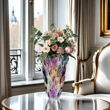 Colorful Vase, Crystal Glass