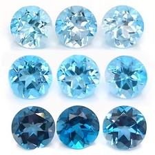 Blue Topaz Round Natural -