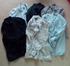 6 Six Mens Shirts Medium Fit ***READ CONDITION NOTE*** H&M x 4 M&S x1 Other x 1