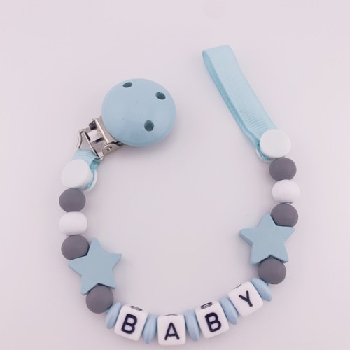 Personalised baby dummy chain - personalised,