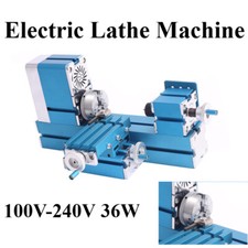 Metal lathe machine motorized - metal,