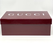 GUCCI Burgundy Empty Shoe Box 37x24x13cm Authentic Designer Storage Display Gift