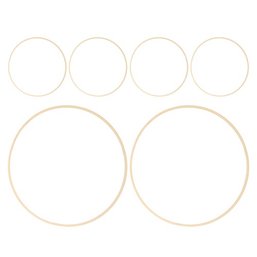 6pcs wooden rings - 6pcs,