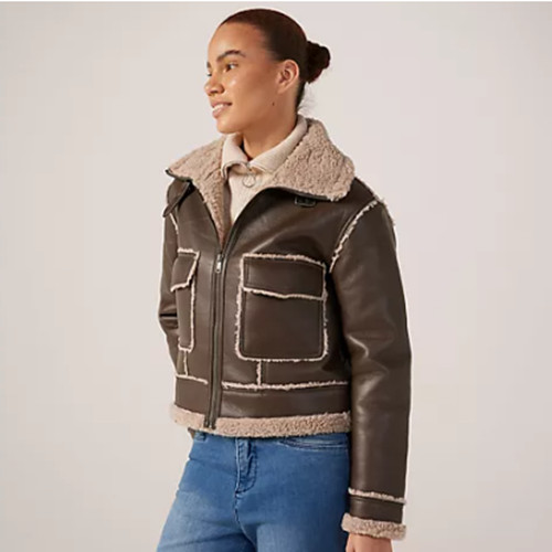 Only shearling biker - only, jacket