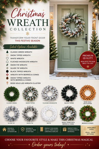 Premier christmas wreath 45cm - premier,