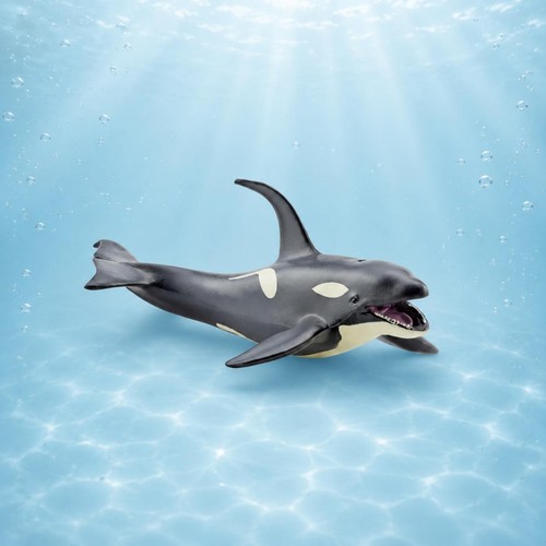 Killer whale figurine - whale, solid