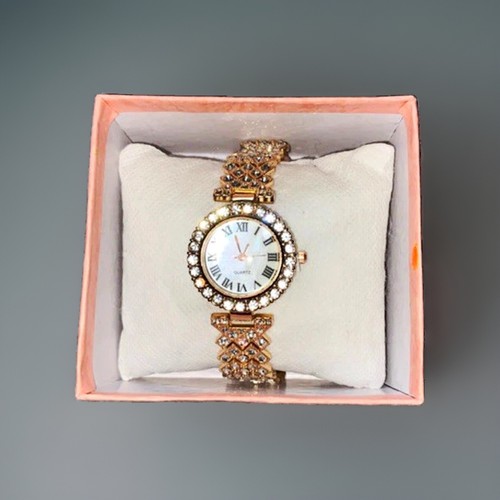 Women gold tone quartz - women’s,