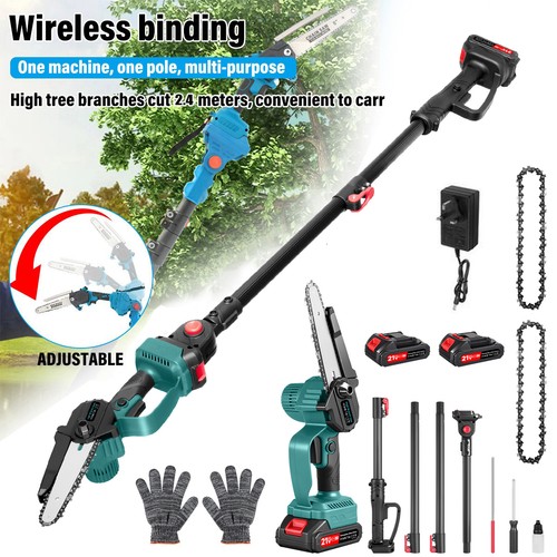 High branch saw long - high,