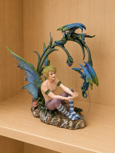Woodland fairy with dragon - woodland,