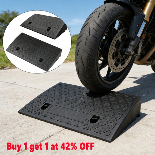 Heavy duty rubber ramp kerb - rubber,