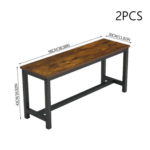 Rustic wood dining bench - wood,