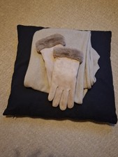 Set Of Beige H&M Scarf And M&S