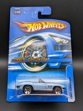 Hot Wheels #170 1965 Chevy Corvette Blue Vintage 2005 Release L36