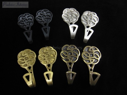 Tassel tieback hooks - hooks, metal