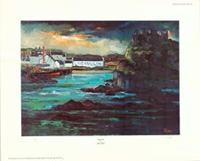 Lagavulin Distillery, Islay,  Limited Edition Signed Art Print by James Watt
