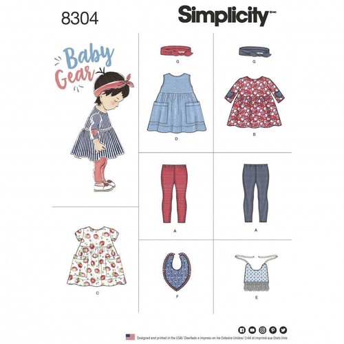 Simplicity 8304 leggings top - 8304,