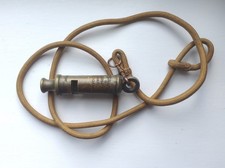 Vintage J. Hudson "The Metropolitan" Whistle - With probably original lanyard.