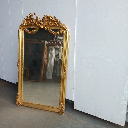 Modern giltwood wall mirror - a,