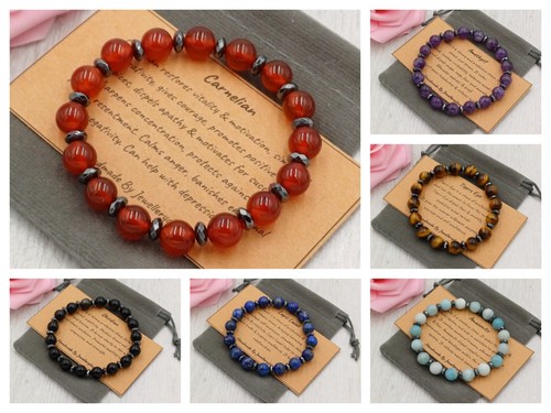 Gemstone bracelets 8mm - gemstone,