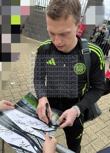 Celtic hand signed photo by - signed,