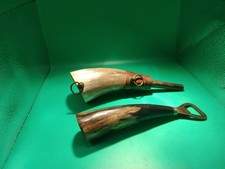 Antique Horn Powder Horn And