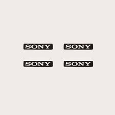 4Pcs Hard plastic Sticker SONY replacement Badge Logo  Camcorder DIY Decoration