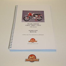 Honda 250 305 Parts List Book