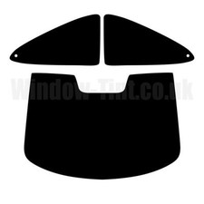Pre Cut Window Tint for Peugeot 406 2-door Coupe 1996-04 5% Limo Black Rear Film