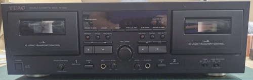 Teac 1200 twin cassette deck - twin,