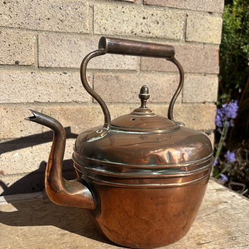 Antique copper kettle - antique,