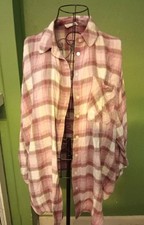 Ladies Baggy Long Pink Checked