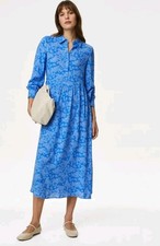 M&S Floral Midi Smock Shirt
