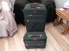 Marks and Spencer "Travellers" green luggage set - case with holdall