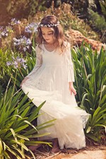 First Communion Dress/Flower