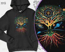 Tree of Life Meditation Hoodie Meditating Peace Mandala Zen Yoga Spiritual Hoody