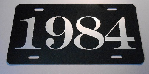 1984 year license plate fits - 1984,