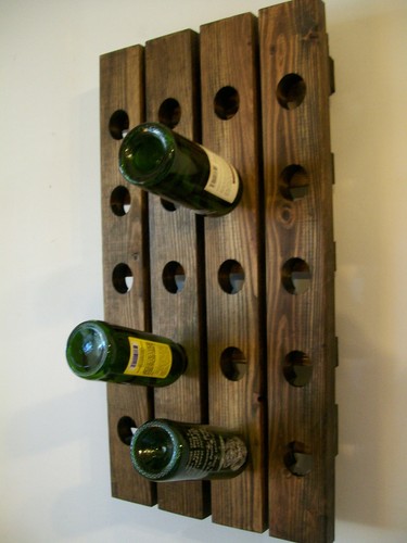 Rustic wine rack - wine,