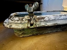 Vintage Solid Bronze Ship Port