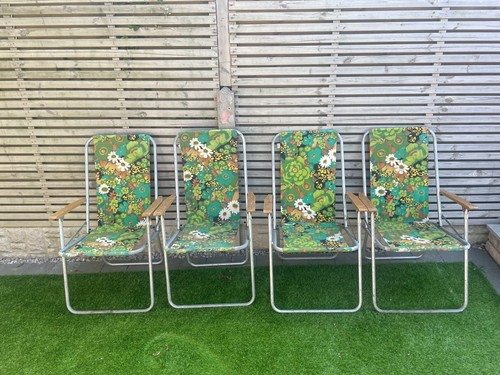 Vintage folding camping chairs - vintage,