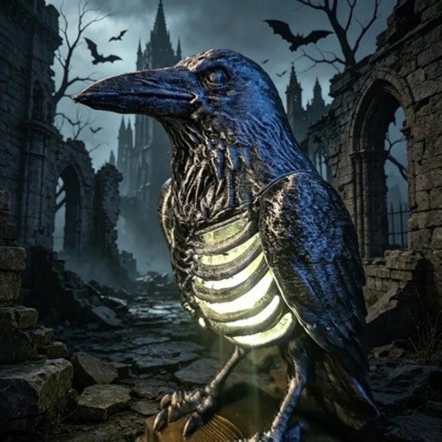 Raven skeleton lamp - uk,