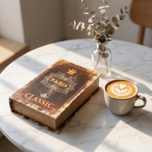 Retro wooden decorative book - retro,