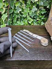 24 Vintage Floorboard Nails 4" Blacksmith primitive Iron Nails Square Head