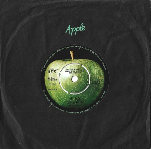 Beatles get back 1969 45 - beatles,