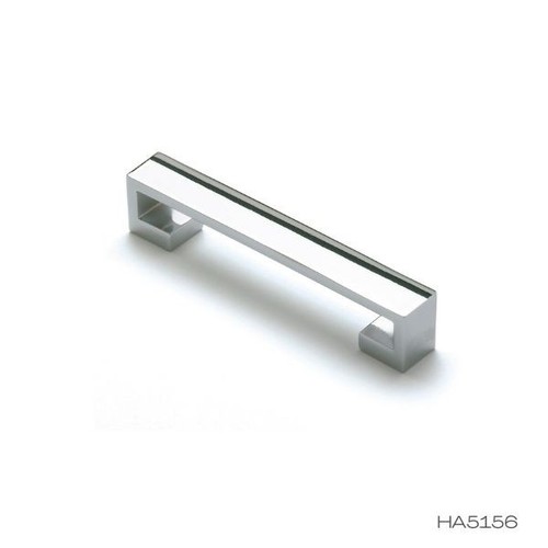 Polished chrome kitchen - chrome, door